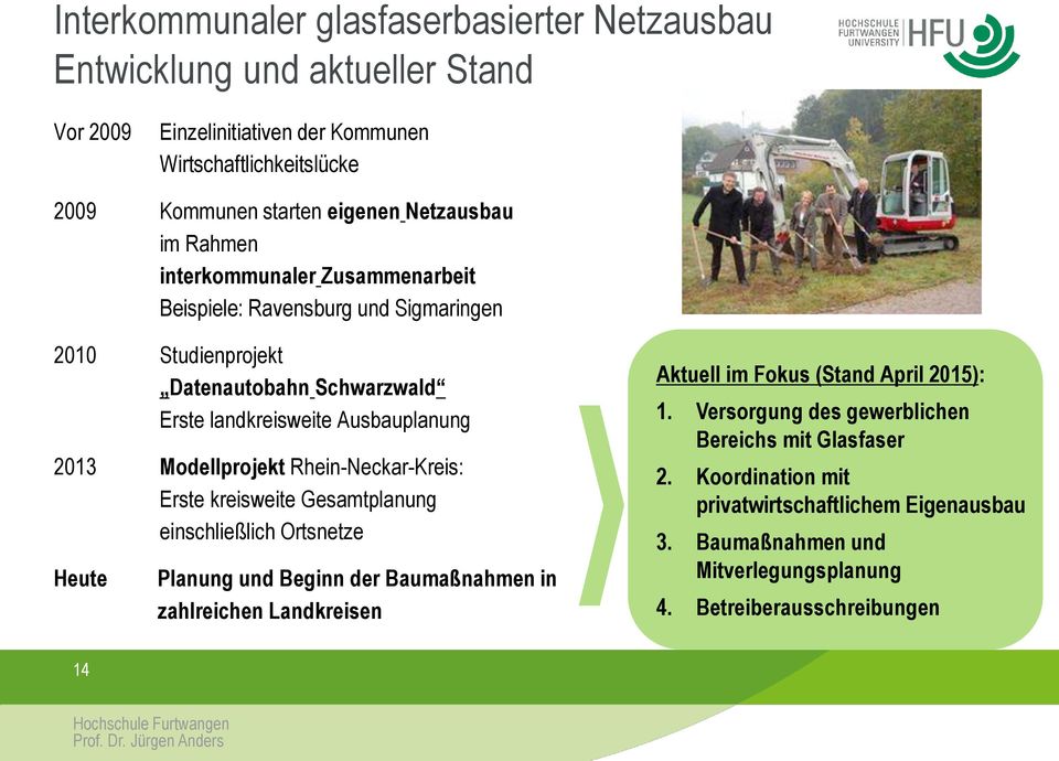 Modellprojekt Rhein-Neckar-Kreis: Erste kreisweite Gesamtplanung einschließlich Ortsnetze Heute Planung und Beginn der Baumaßnahmen in zahlreichen Landkreisen Aktuell im Fokus