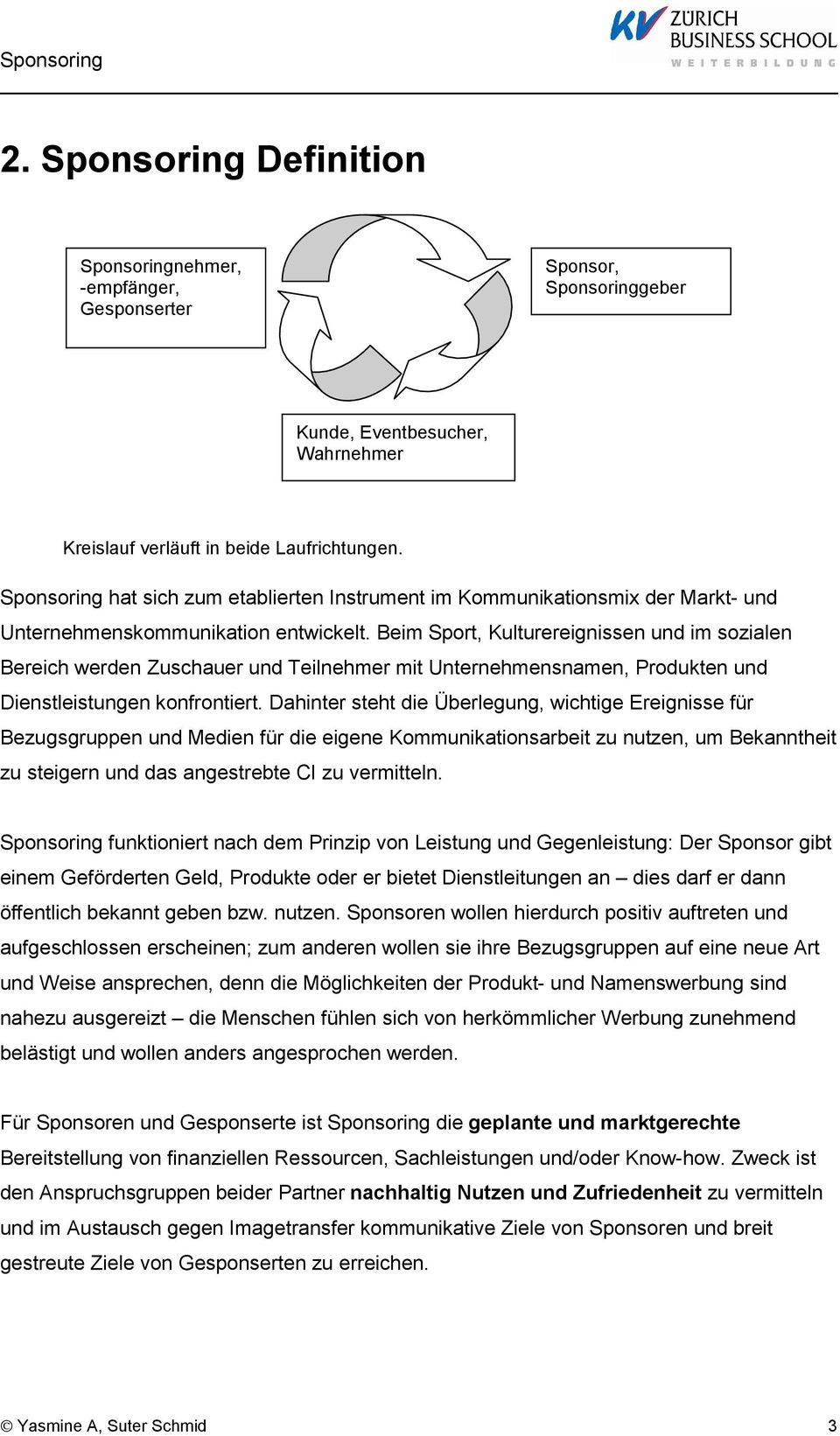 Beim Sport, Kulturereignissen und im sozialen Bereich werden Zuschauer und Teilnehmer mit Unternehmensnamen, Produkten und Dienstleistungen konfrontiert.