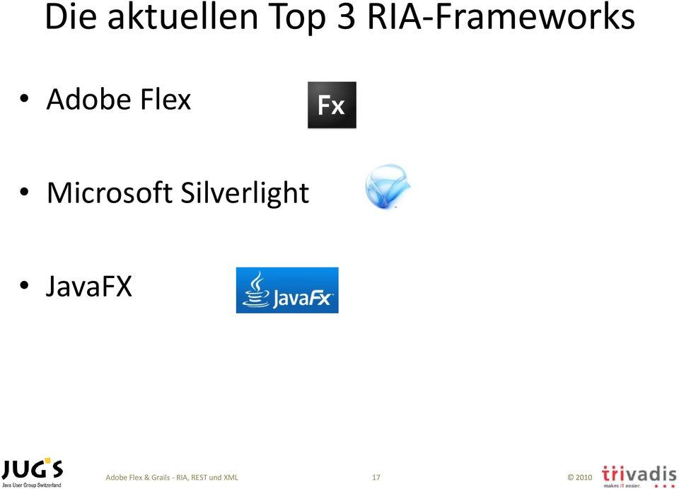 Microsoft Silverlight JavaFX
