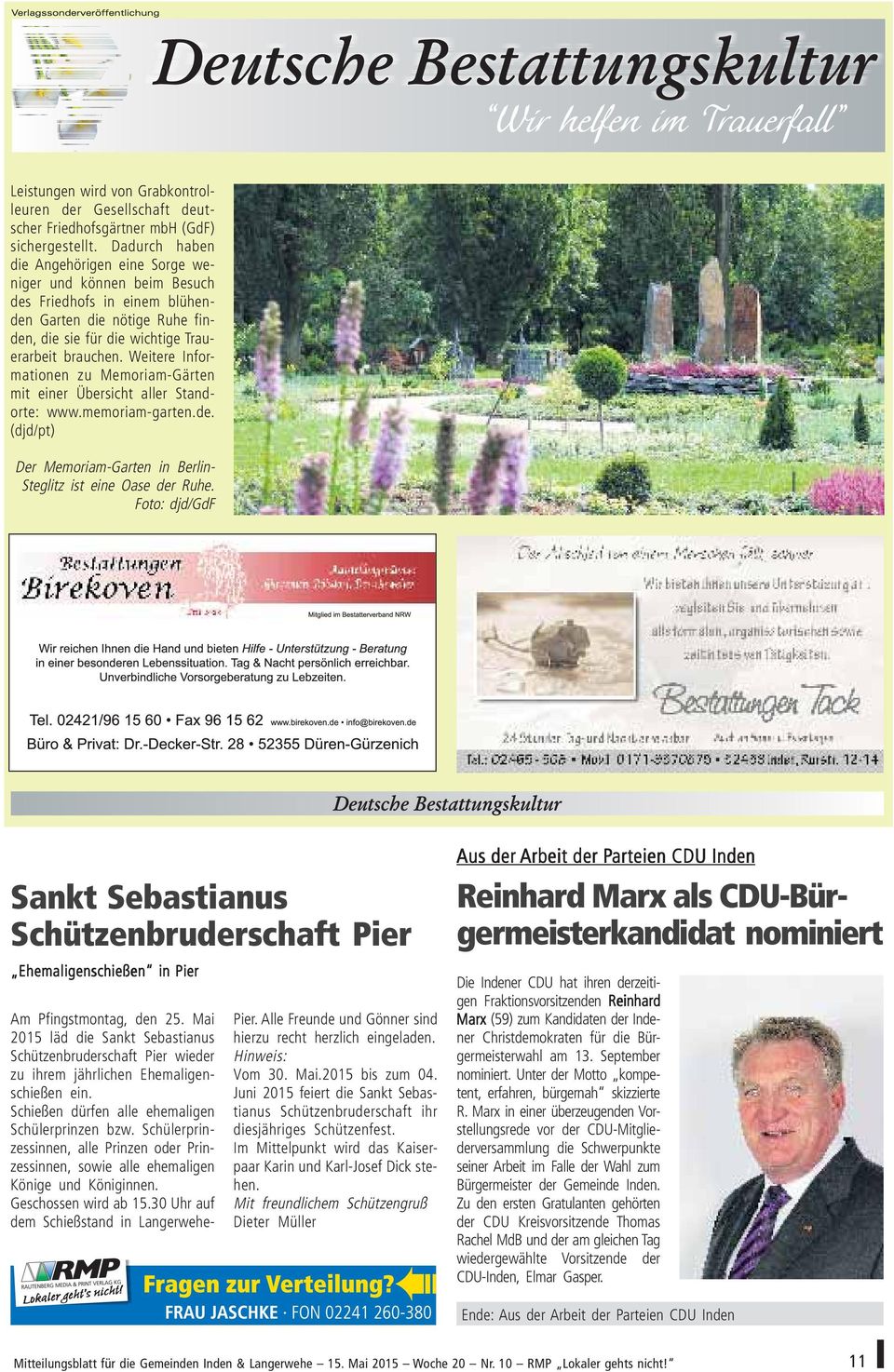 Weitere Informationen zu Memoriam-Gärten mit einer Übersicht aller Standorte: www.memoriam-garten.de. (djd/pt) Der Memoriam-Garten in Berlin- Steglitz ist eine Oase der Ruhe.