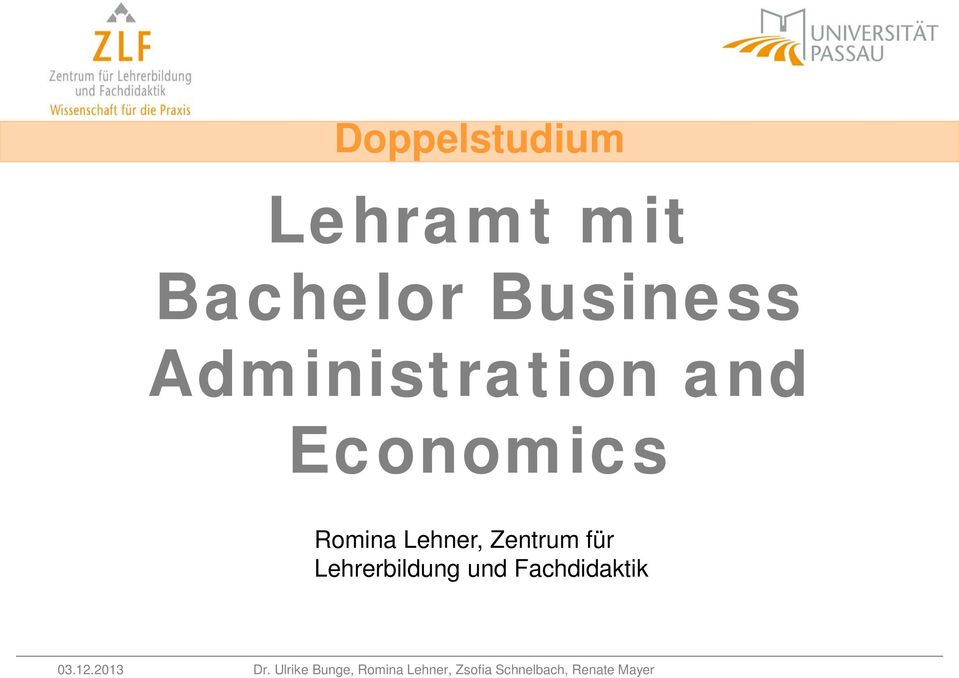 and Economics Romina Lehner,