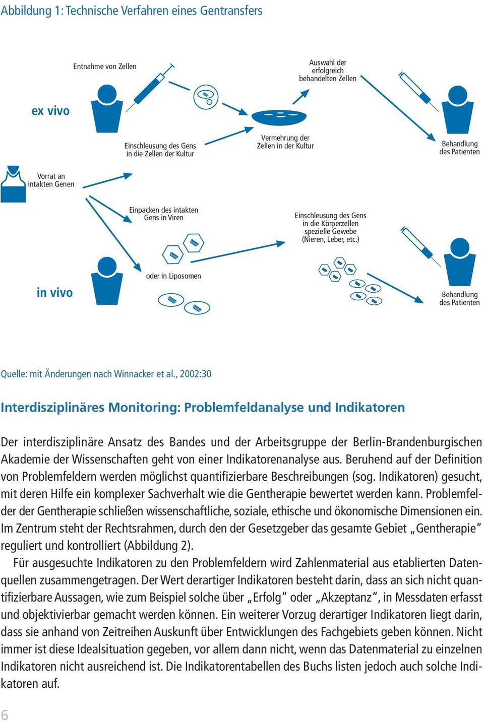 ) in vivo oder in Liposomen Behandlung des Patienten Quelle: mit Änderungen nach Winnacker et al.