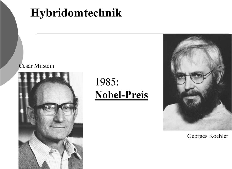 1985: Nobel-Pr