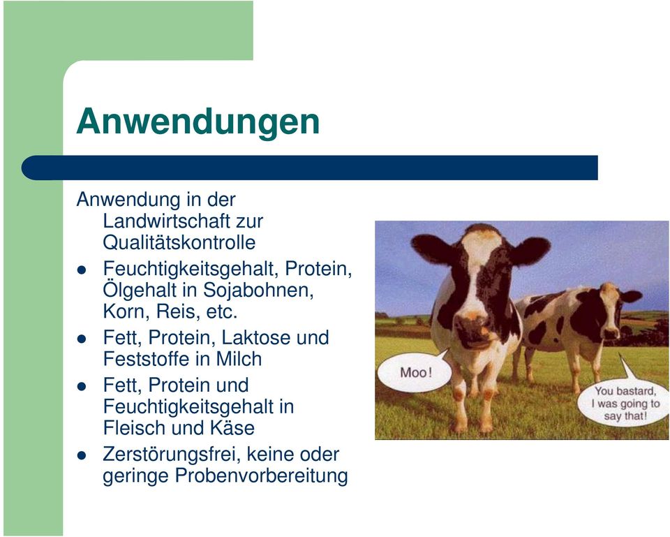 Fett, Protein, Laktose und Feststoffe in Milch Fett, Protein und