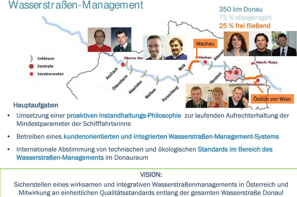 Wasserstraßen-Management-Systems Internationale Abstimmung von technischen und ökologischen Standards im Bereich des Wasserstraßen-Managements im Donauraum