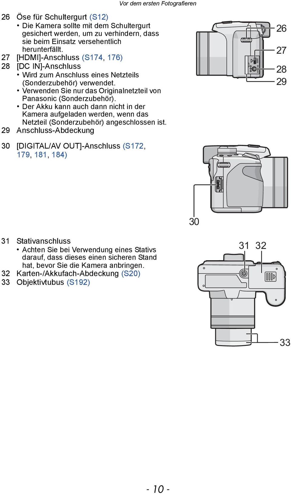 Der Akku kann auch dann nicht in der Kamera aufgeladen werden, wenn das Netzteil (Sonderzubehör) angeschlossen ist.