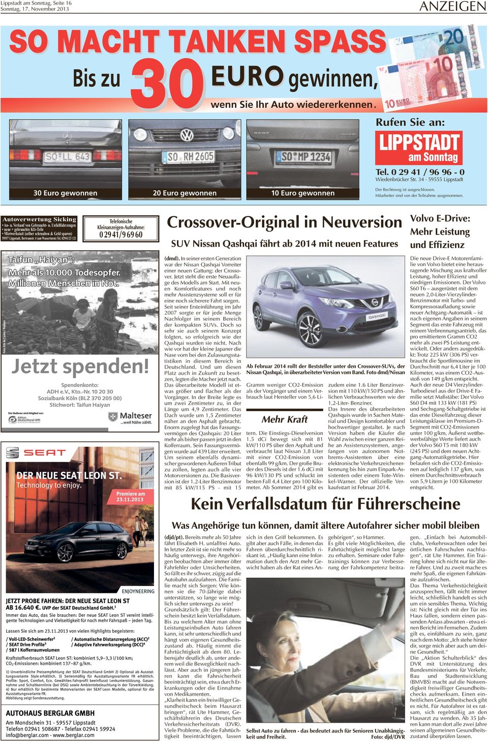 Verkauf von Gebraucht u. Unfallfahrzeugen neue + gebrauchte KfzTeile Mietwerkstatt (selber schrauben & Geld sparen) 59557 Lippstadt, Bertramstr. 4 (am Wasserturm) Tel.