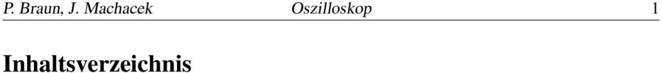 Oszilloskop 1