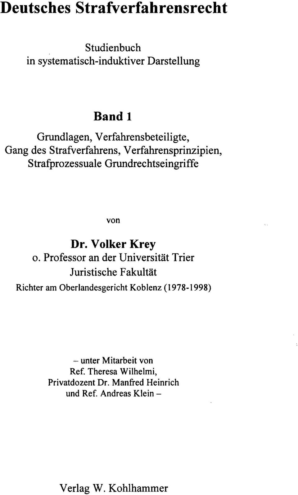 Volker Krey o.