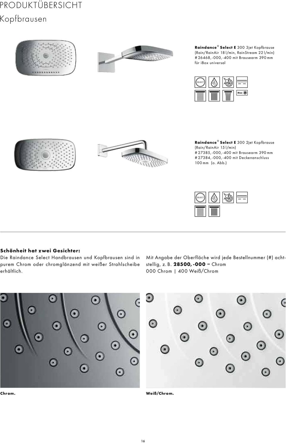 Deckenanschluss 100 mm (o. Abb.