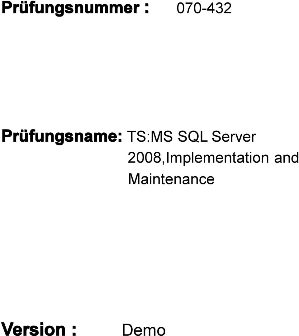 TS:MS SQL Server