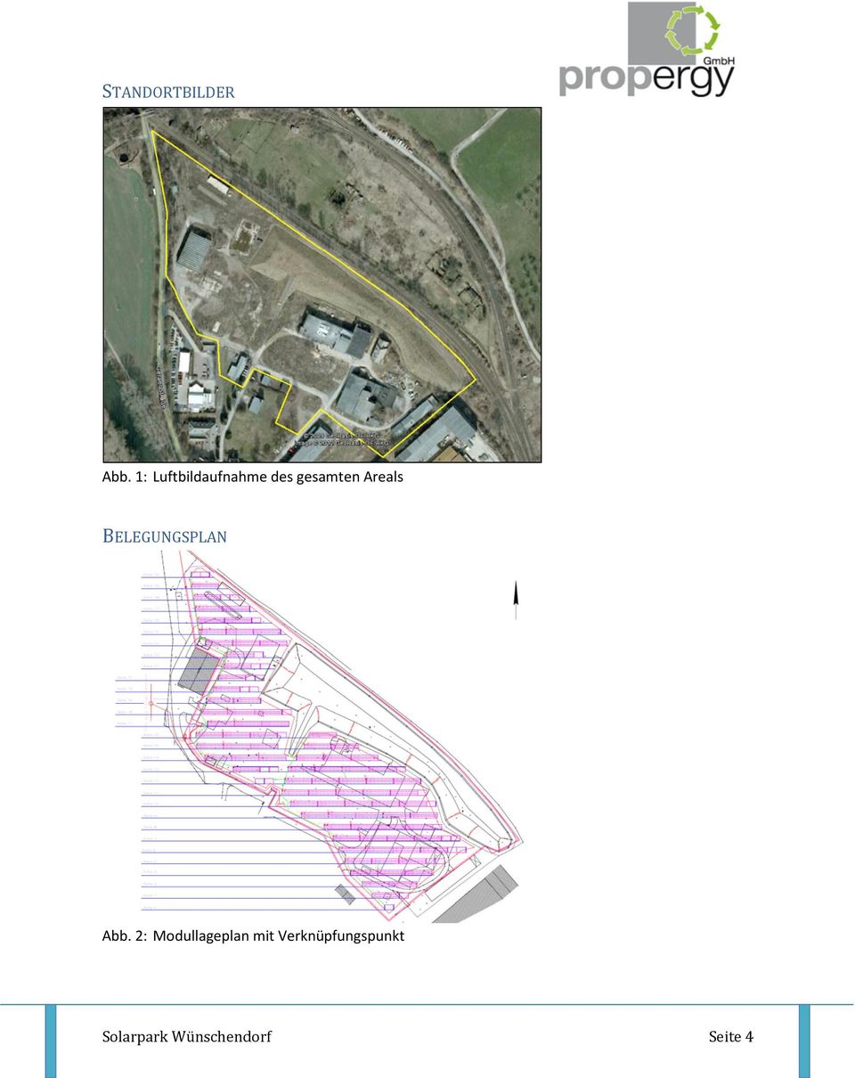 Areals BELEGUNGSPLAN Abb.