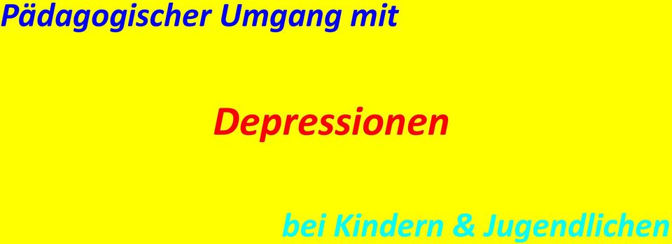 Depressionen