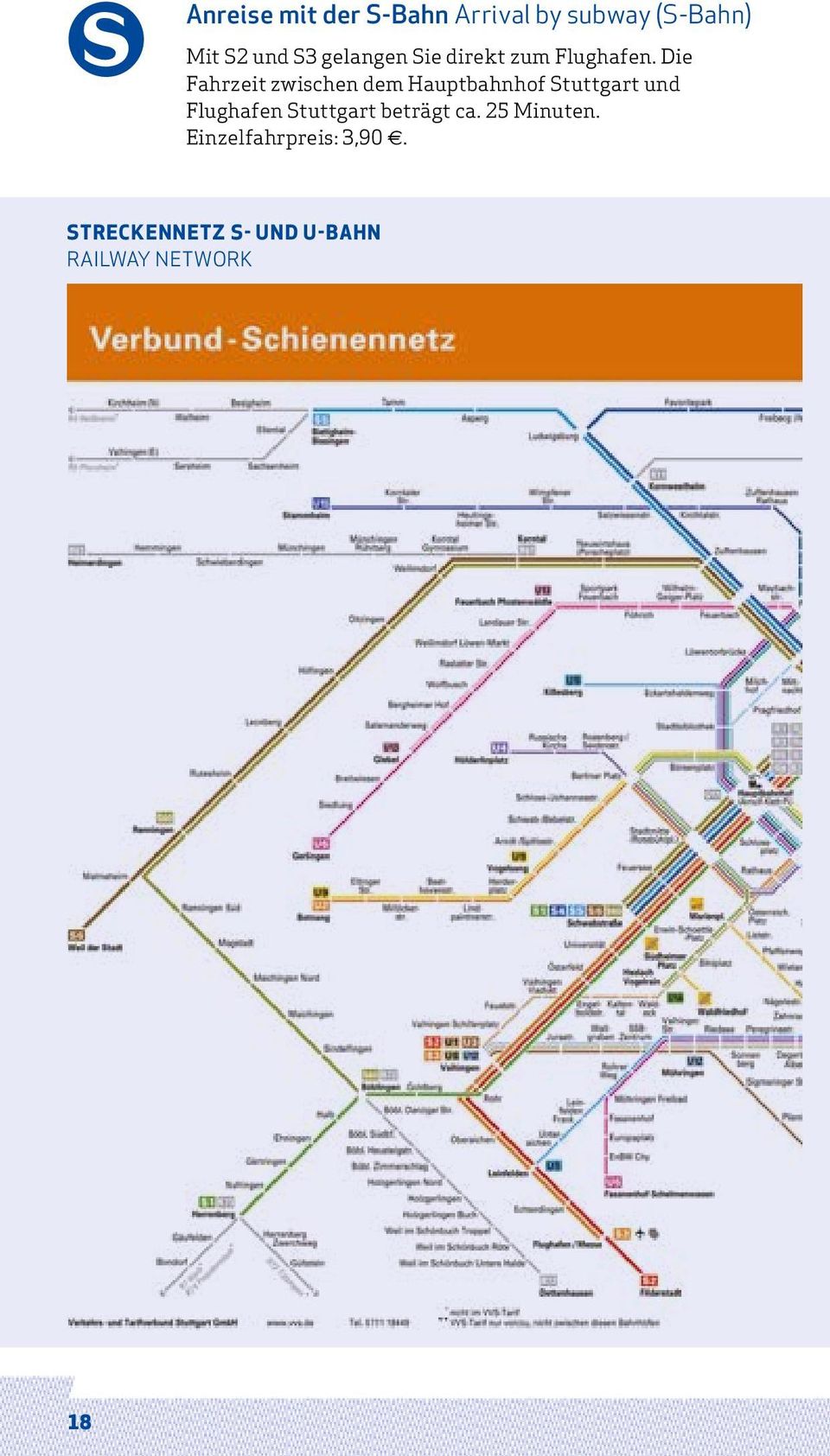 Die Fahrzeit zwischen dem Hauptbahnhof Stuttgart und Flughafen