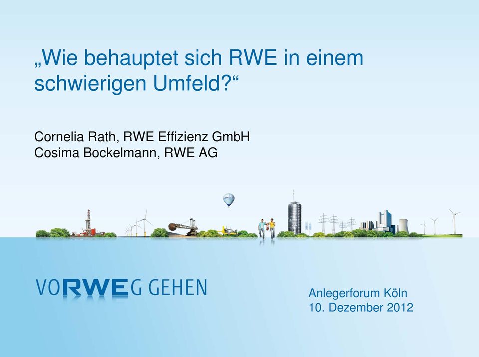 Cornelia Rath, RWE Effizienz GmbH