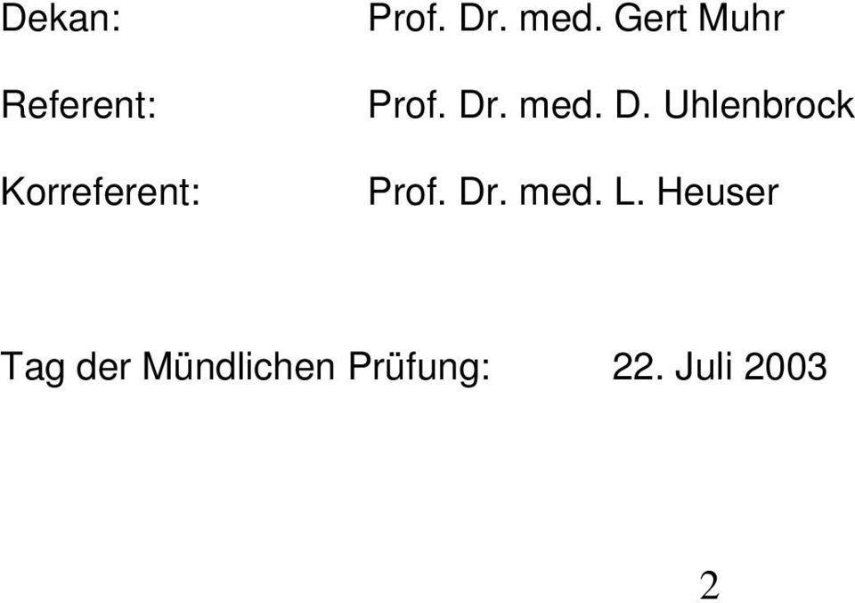 . med. D. Uhlenbrock Prof. Dr. med. L.