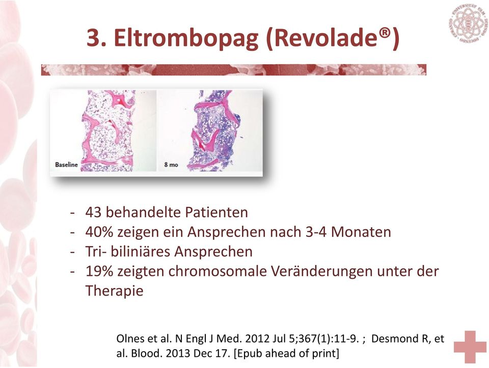 chromosomale Veränderungen unter der Therapie Olnes et al. N Engl J Med.