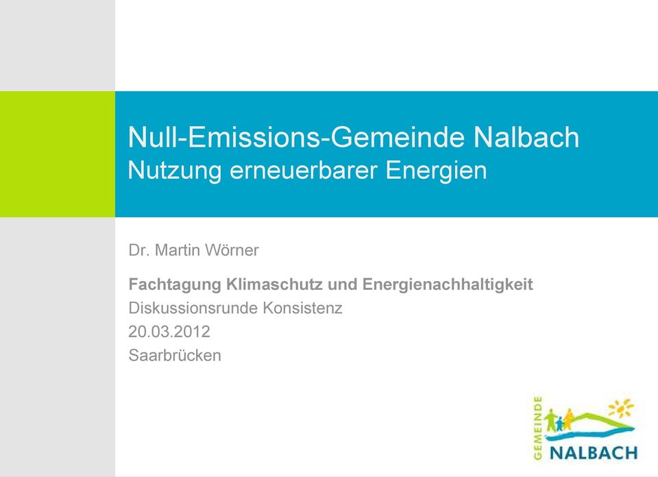 Martin Wörner Fachtagung Klimaschutz und