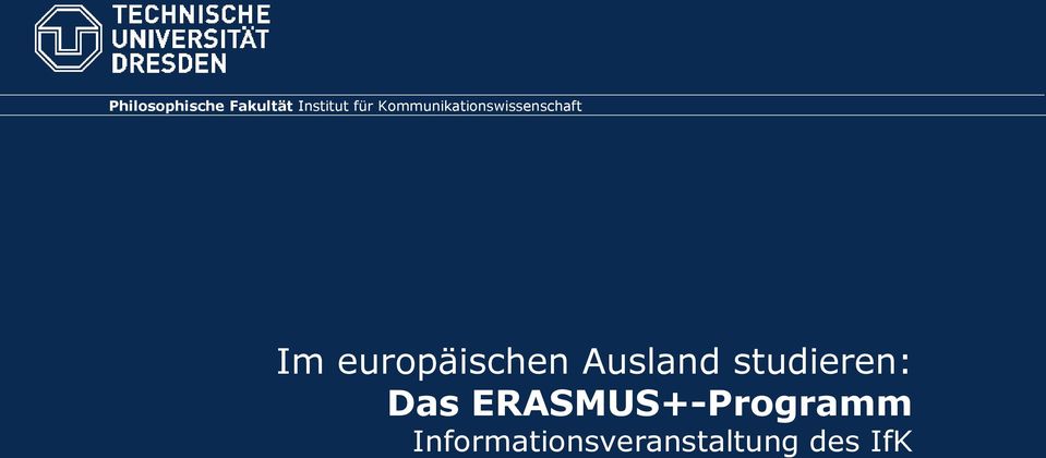 ERASMUS+-Programm