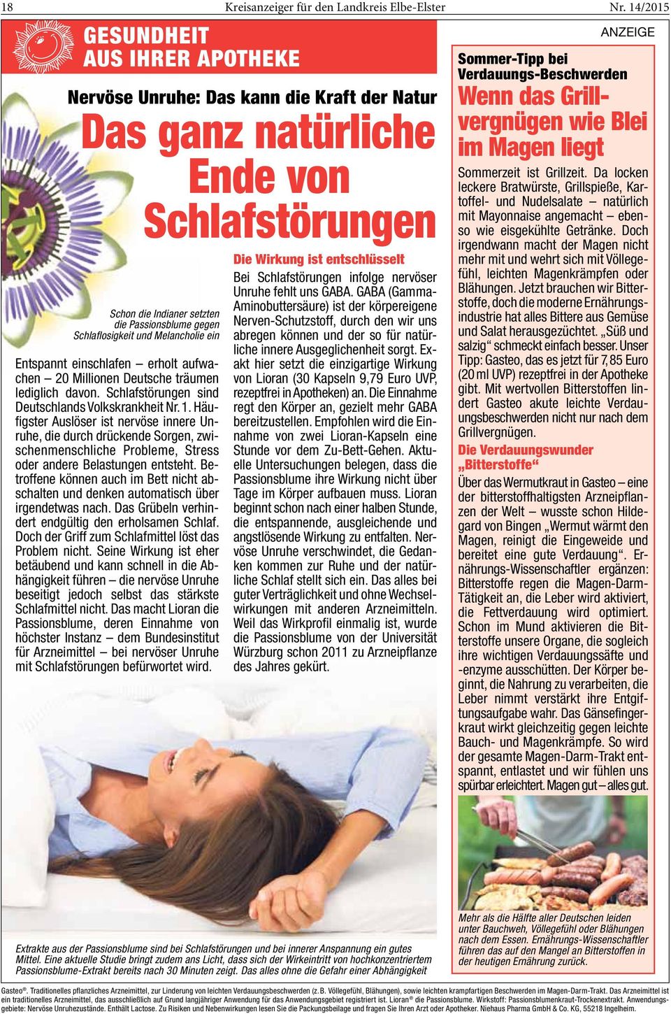 Melancholie ein Entspannt einschlafen erholt aufwachen 20 Mil lionen Deutsche träumen lediglich davon. Schlafstörungen sind Deutschlands Volkskrankheit Nr. 1.