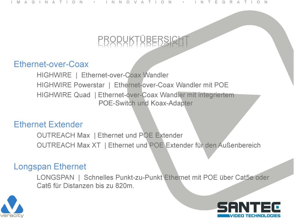 Extender OUTREACH Max Ethernet und POE Extender OUTREACH Max XT Ethernet und POE Extender für den Außenbereich