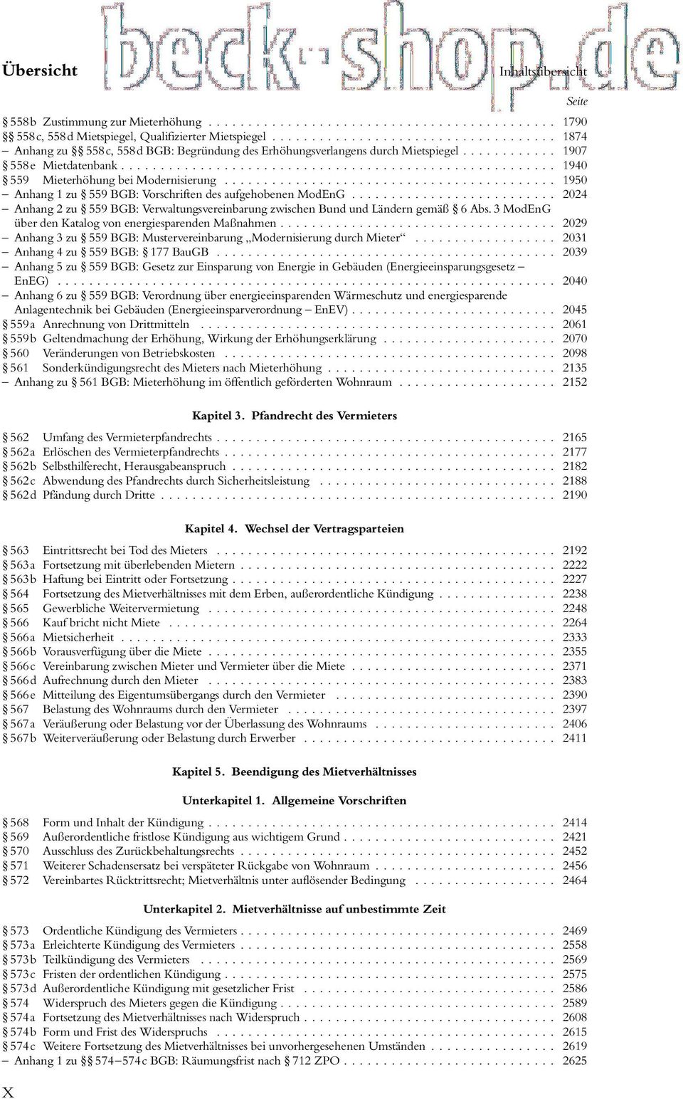 ...... 1950 Anhang 1 zu 559 BGB: Vorschriften des aufgehobenen ModEnG..... 2024 Anhang 2 zu 559 BGB: Verwaltungsvereinbarung zwischen Bund und Ländern gemäß 6 Abs.