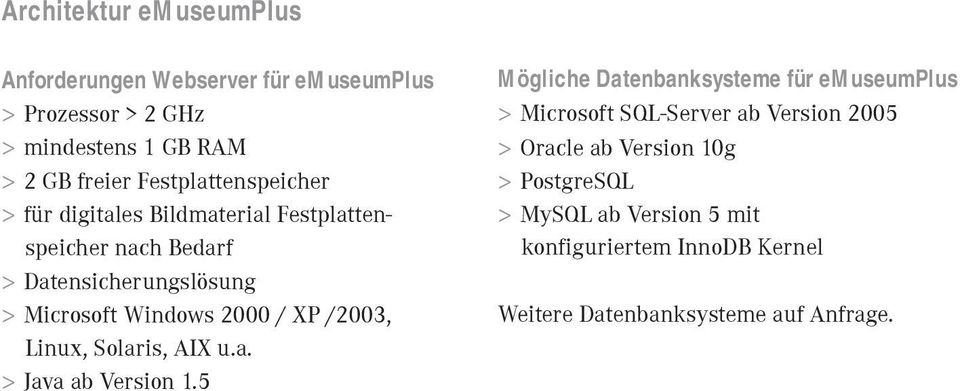 / XP /2003, Linux, Solaris, AIX u.a. > Java ab Version 1.