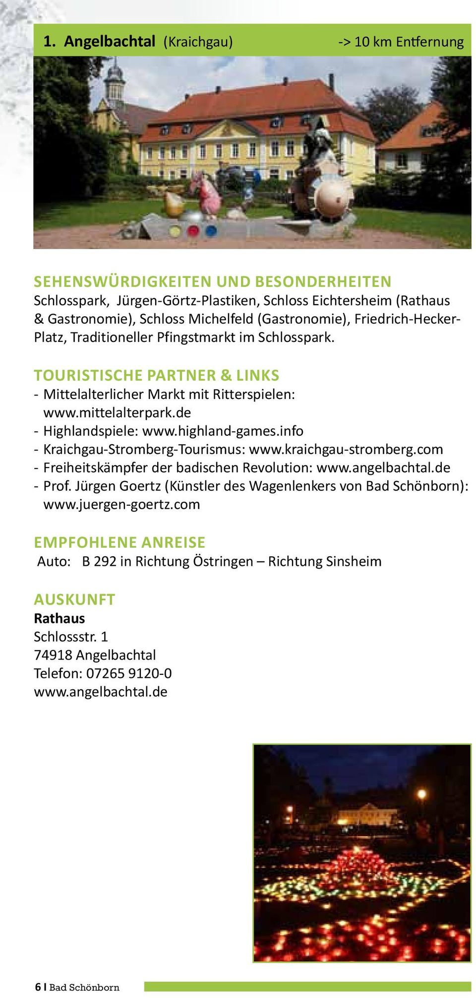 info - Kraichgau-Stromberg-Tourismus: www.kraichgau-stromberg.com - Freiheitskämpfer der badischen Revolution: www.angelbachtal.de - Prof.
