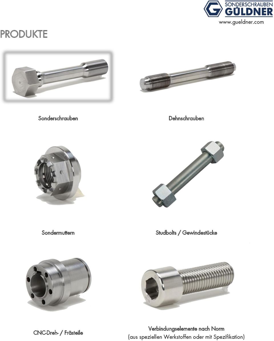 CNC-Dreh- / Frästeile Verbindungselemente