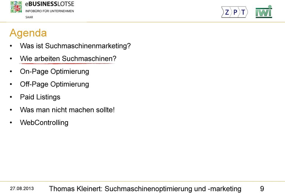 On-Page Optimierung Off-Page Optimierung Paid Listings Was