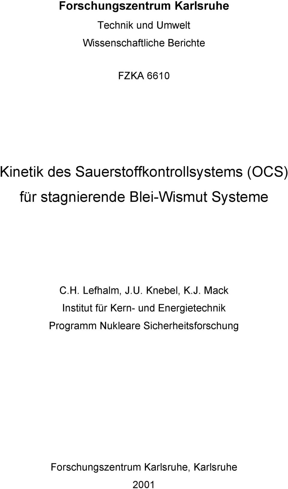 Systeme C.H. Lefhalm, J.