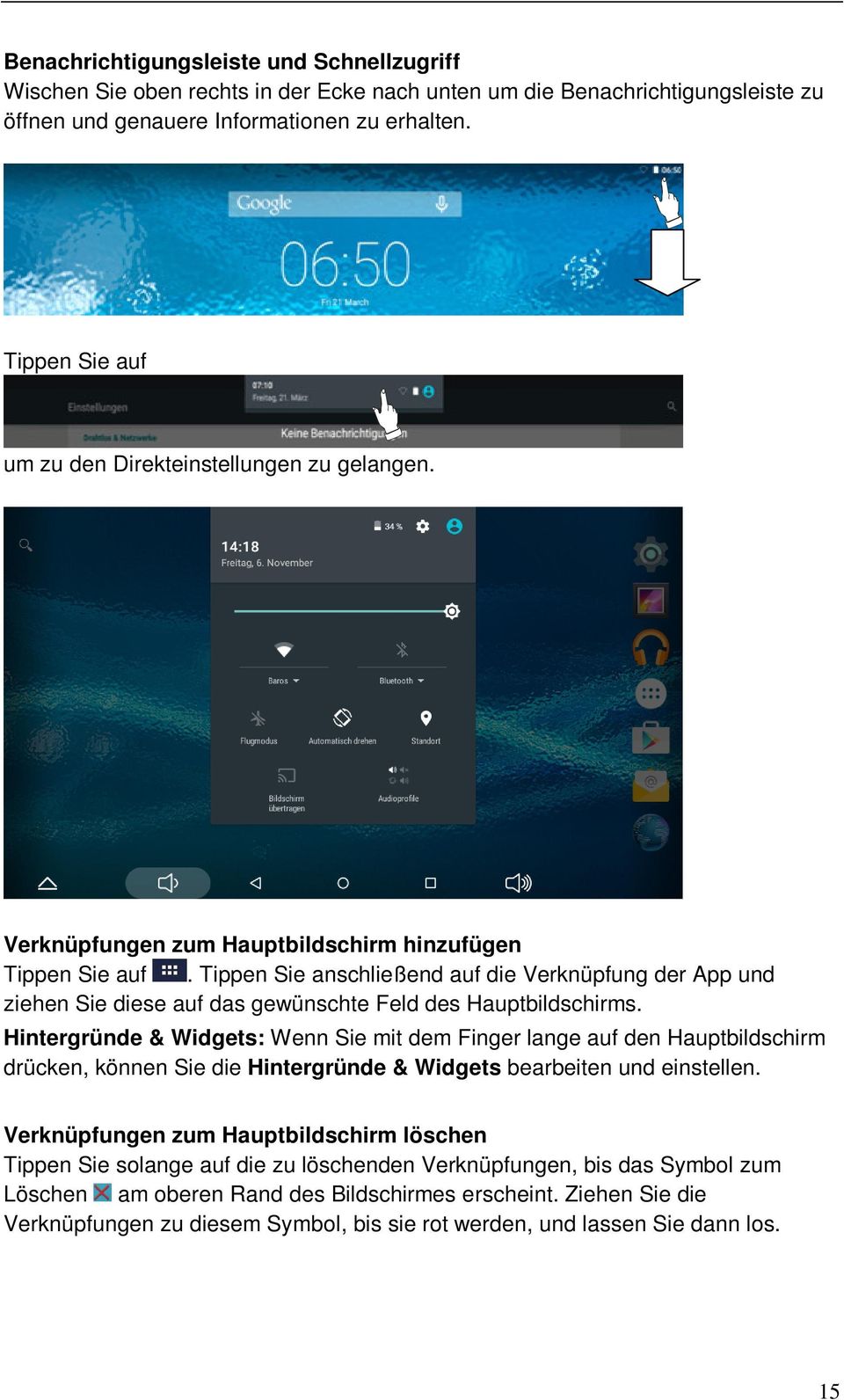 Tippen Sie anschließend auf die Verknüpfung der App und ziehen Sie diese auf das gewünschte Feld des Hauptbildschirms.