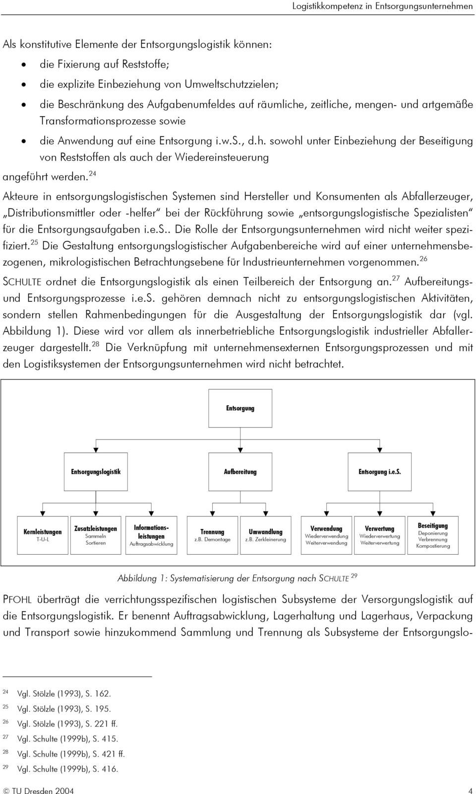 24 Akteure in entsorgungslogistischen Systemen sind Hersteller und Konsumenten als Abfallerzeuger, Distributionsmittler oder -helfer bei der Rückführung sowie entsorgungslogistische Spezialisten für