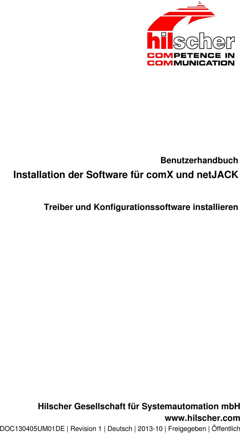 Hilscher Gesellschaft für Systemautomation mbh www.hilscher.