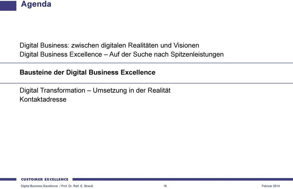 Digital Business Excellence Digital Transformation Umsetzung in der Realität