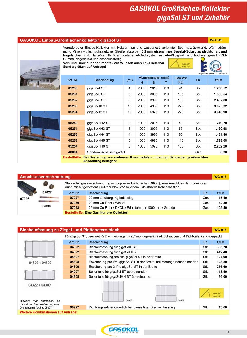 Halteösen für Kranmontage; Abdecksystem mit Alu-Klipsprofil und hochwertigem EPDM- Gummi; abgedrückt und anschlussfertig; Vor- und Rücklauf oben rechts - auf Wunsch auch links lieferbar Sondergrößen