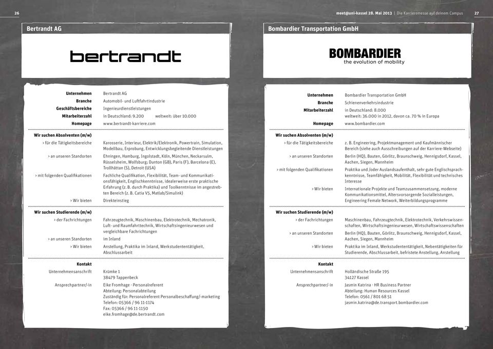 in Deutschland: 9.200 weltweit: über 10.000 Homepage www.bertrandt-karriere.