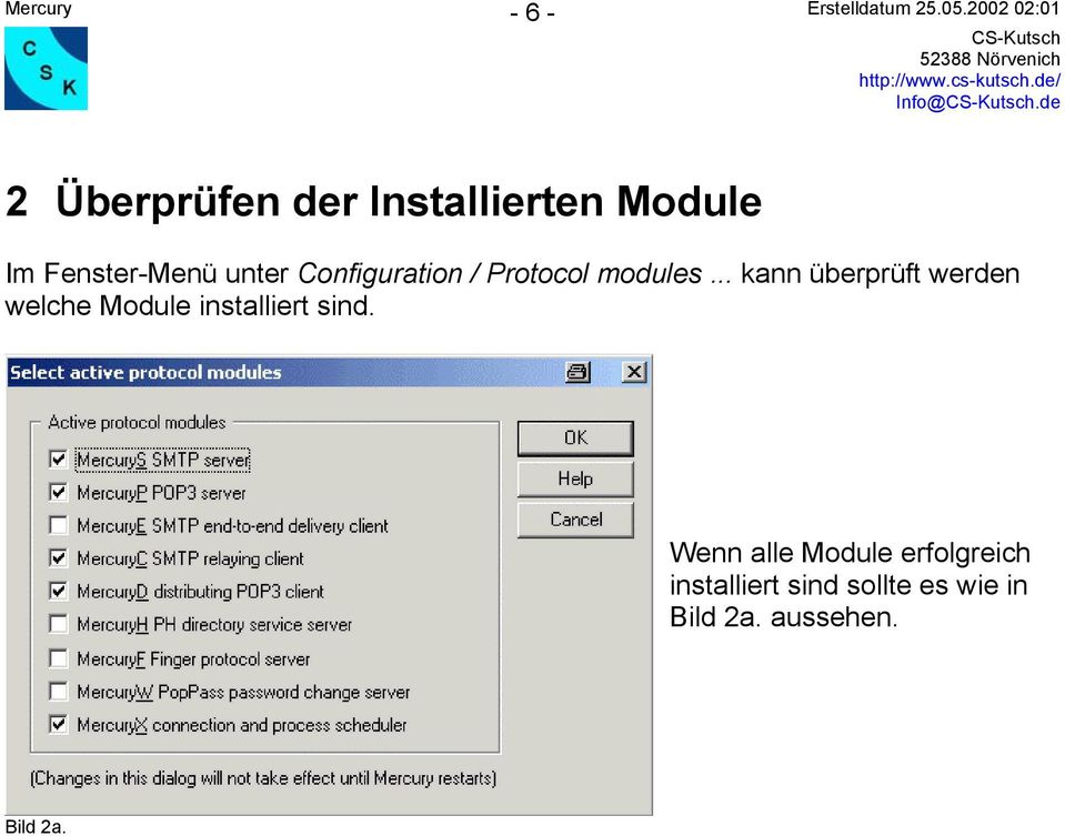 Configuration / Protocol modules.