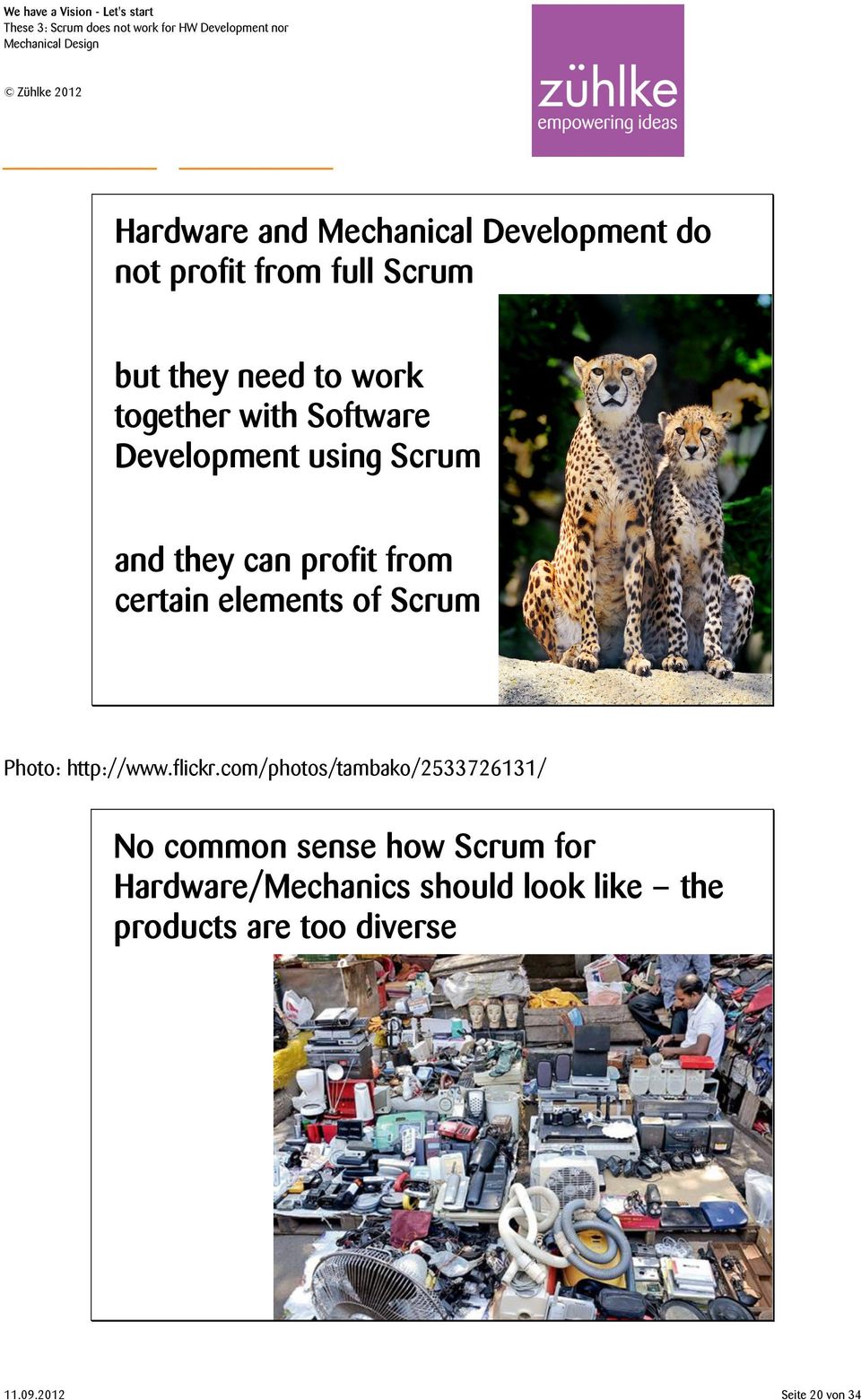 profit from certain elements of Scrum Photo: http://www.flickr.