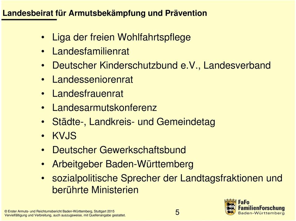 , Landesverband Landesseniorenrat Landesfrauenrat Landesarmutskonferenz Städte-, Landkreis-