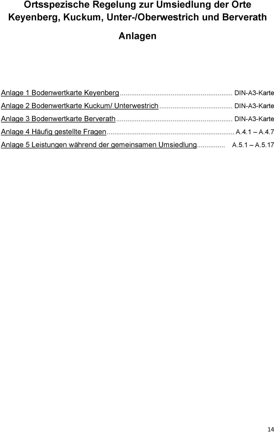 .. DIN-A3-Karte Anlage 2 Bodenwertkarte Kuckum/ Unterwestrich.