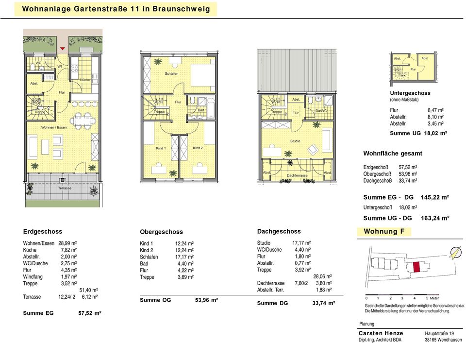 Bad Studio 17,17 m² 4,40 m² 1,80 m² 0,77 m² 3,92 m² Dachterrasse Terr.