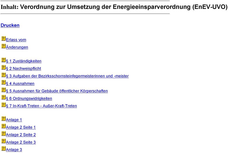 und -meister 4 Ausnahmen 5 Ausnahmen für Gebäude öffentlicher Körperschaften 6 Ordnungswidrigkeiten