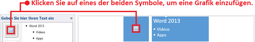 SmartArts in PowerPoint 2013 Seite 14 von 17 3. Wählen Sie im Register Entwurf (Registergruppe SmartArt-Tools) in der Gruppe Grafik erstellen das Symbol Form hinzufügen. 4.