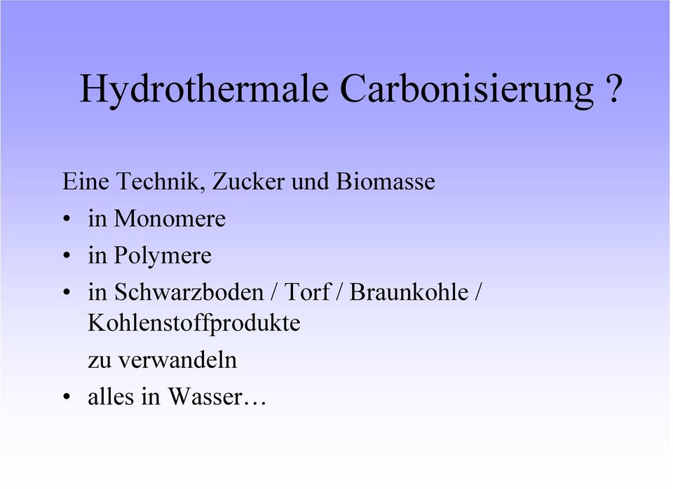 Monomere in Polymere in Schwarzboden / Torf