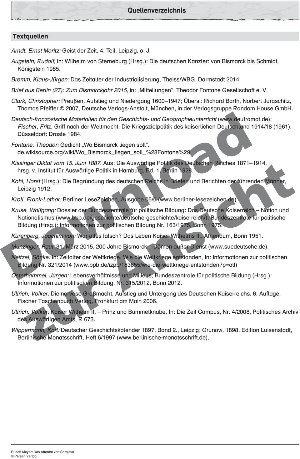 Brief aus Berlin (27): Zum Bismarckjahr 2015, in: Mitteilungen, Theodor Fontane Gesellschaft e. V. Clark, Christopher: Preußen. Aufstieg und Niedergang 1600 1947; Übers.