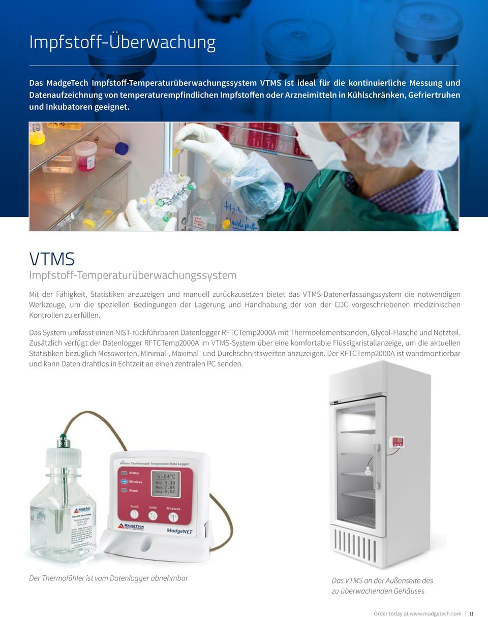 VTMS Impfstoff-Temperaturüberwachungssystem Mit der Fähigkeit, Statistiken anzuzeigen und manuell zurückzusetzen bietet das VTMS-Datenerfassungssystem die notwendigen Werkzeuge, um die speziellen