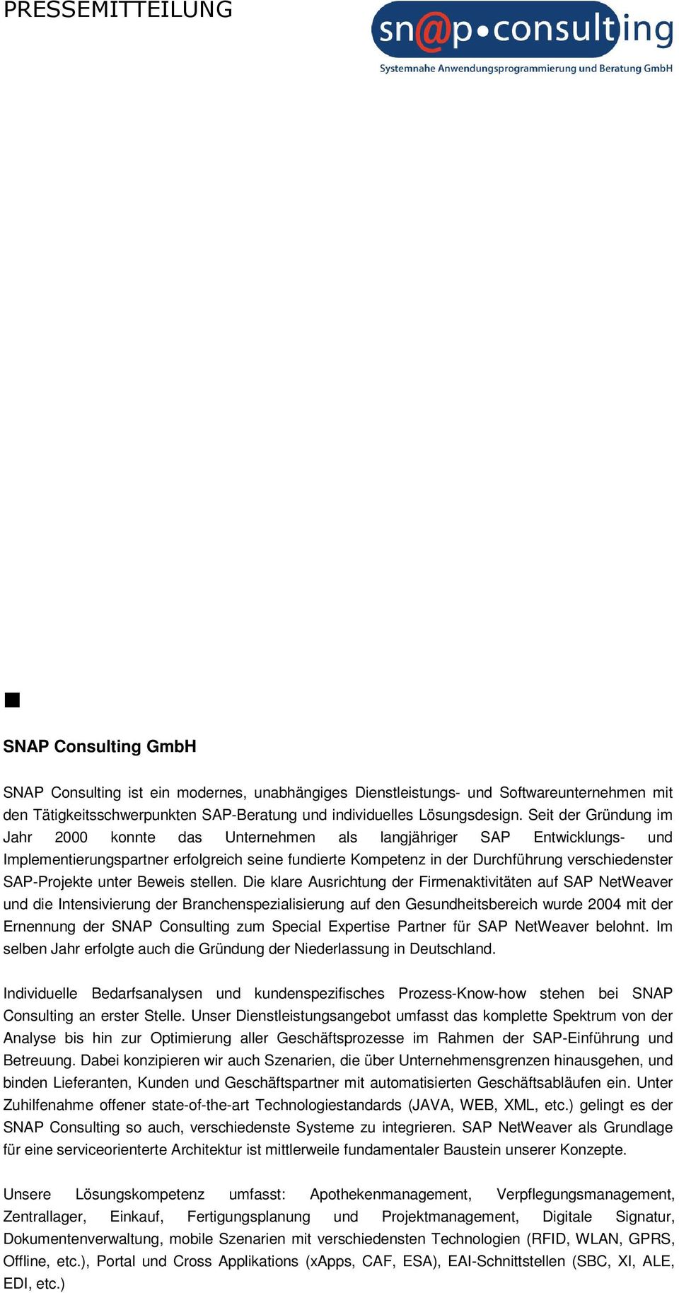 SAP-Projekte unter Beweis stellen.