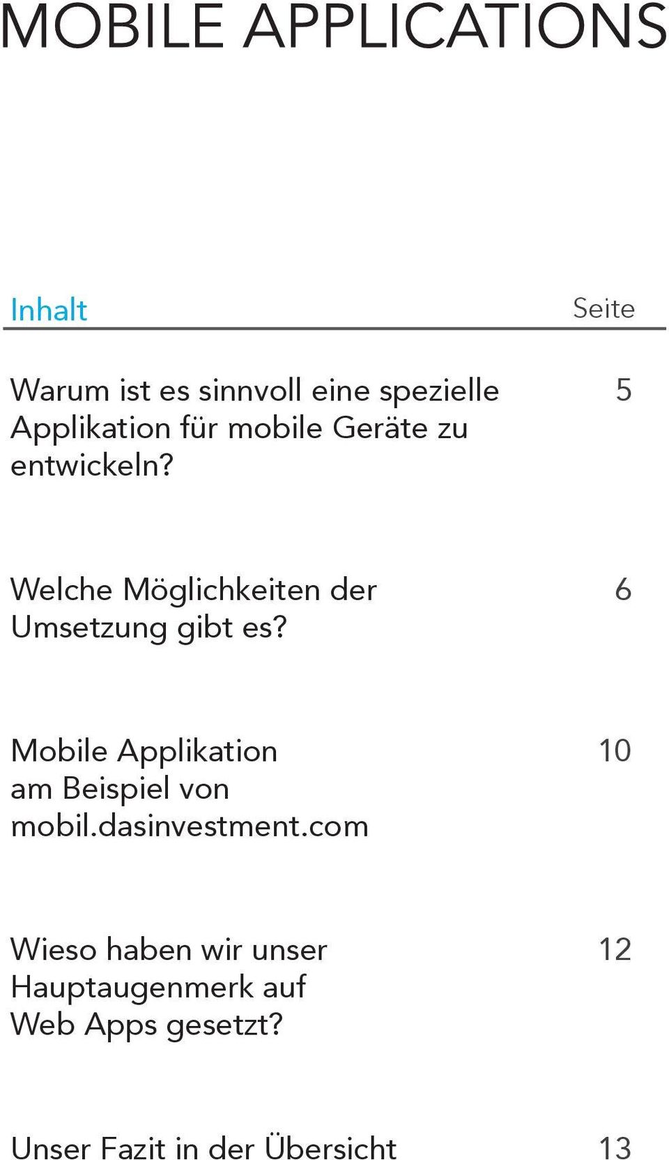 6 Mobile Applikation am Beispiel von mobil.dasinvestment.