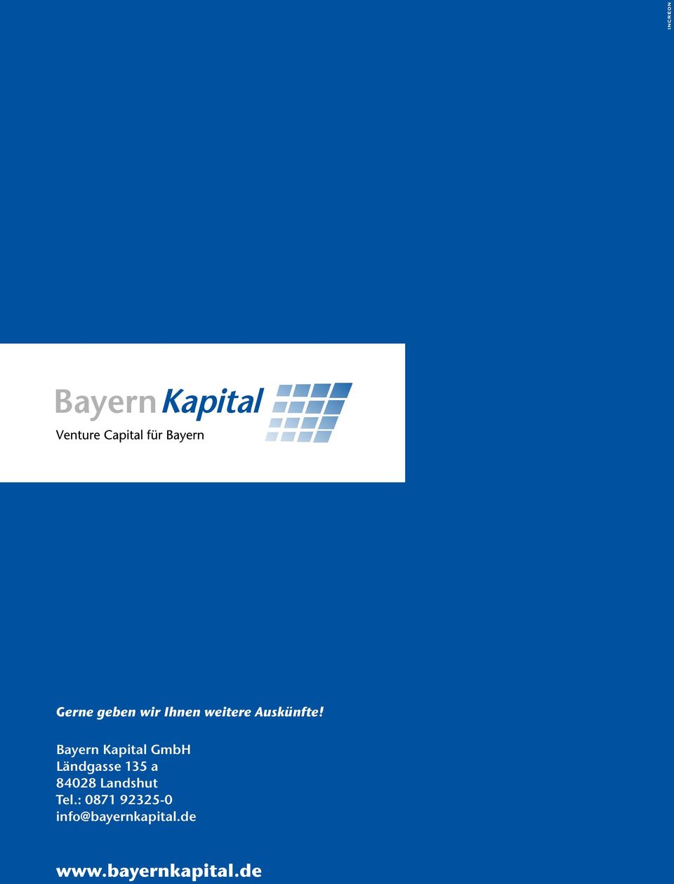 Bayern Kapital GmbH Ländgasse 135 a